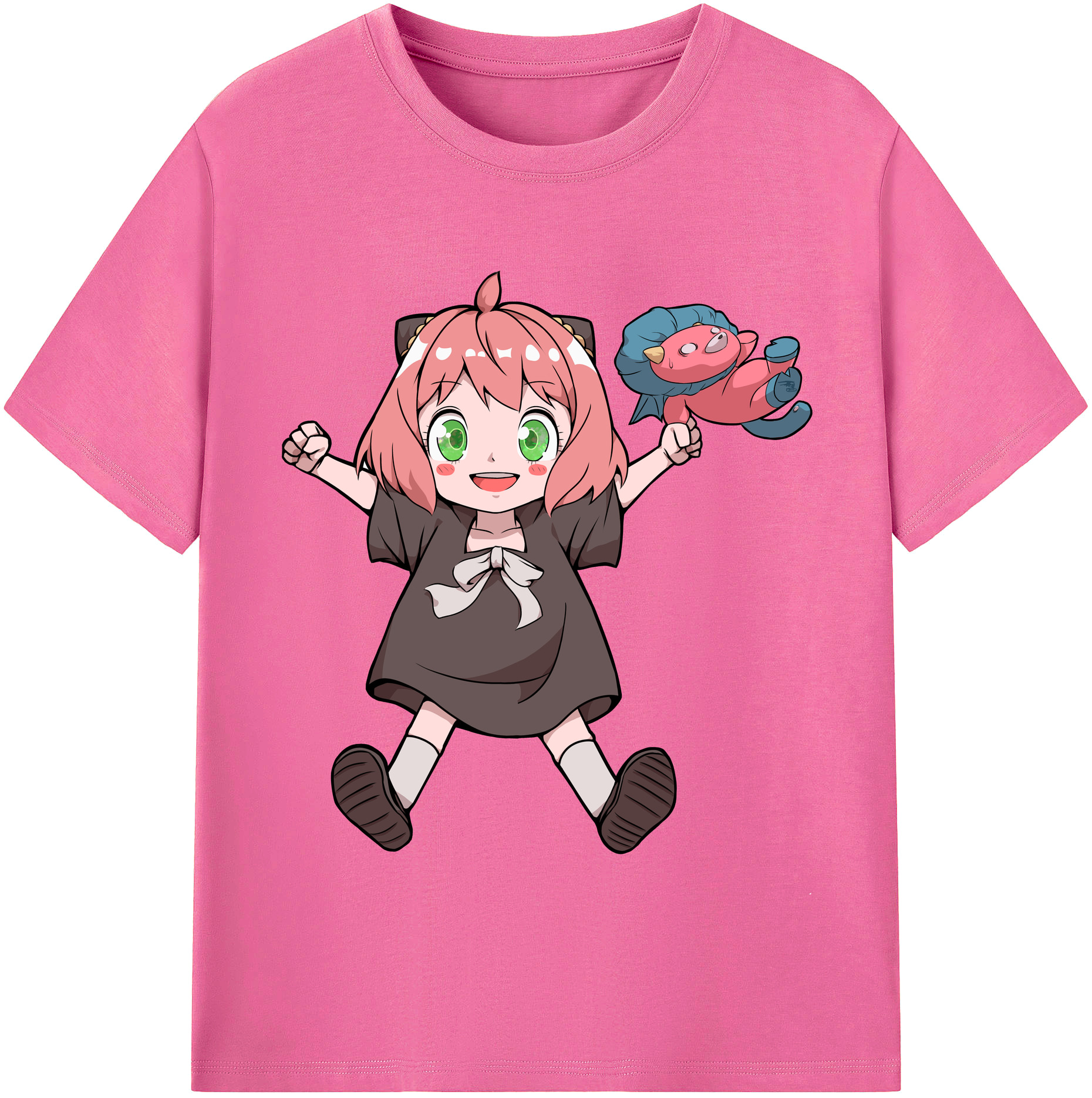 （画像用） SPY×FAMILY间谍家家酒 レディースカジュアルプリントTシャツ（綿100％）
